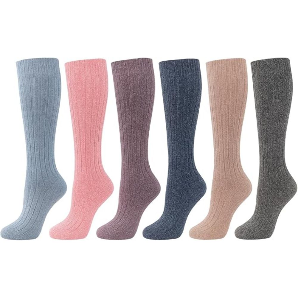 Women’s Wool Blend Knee High Socks | Size 4 - 8