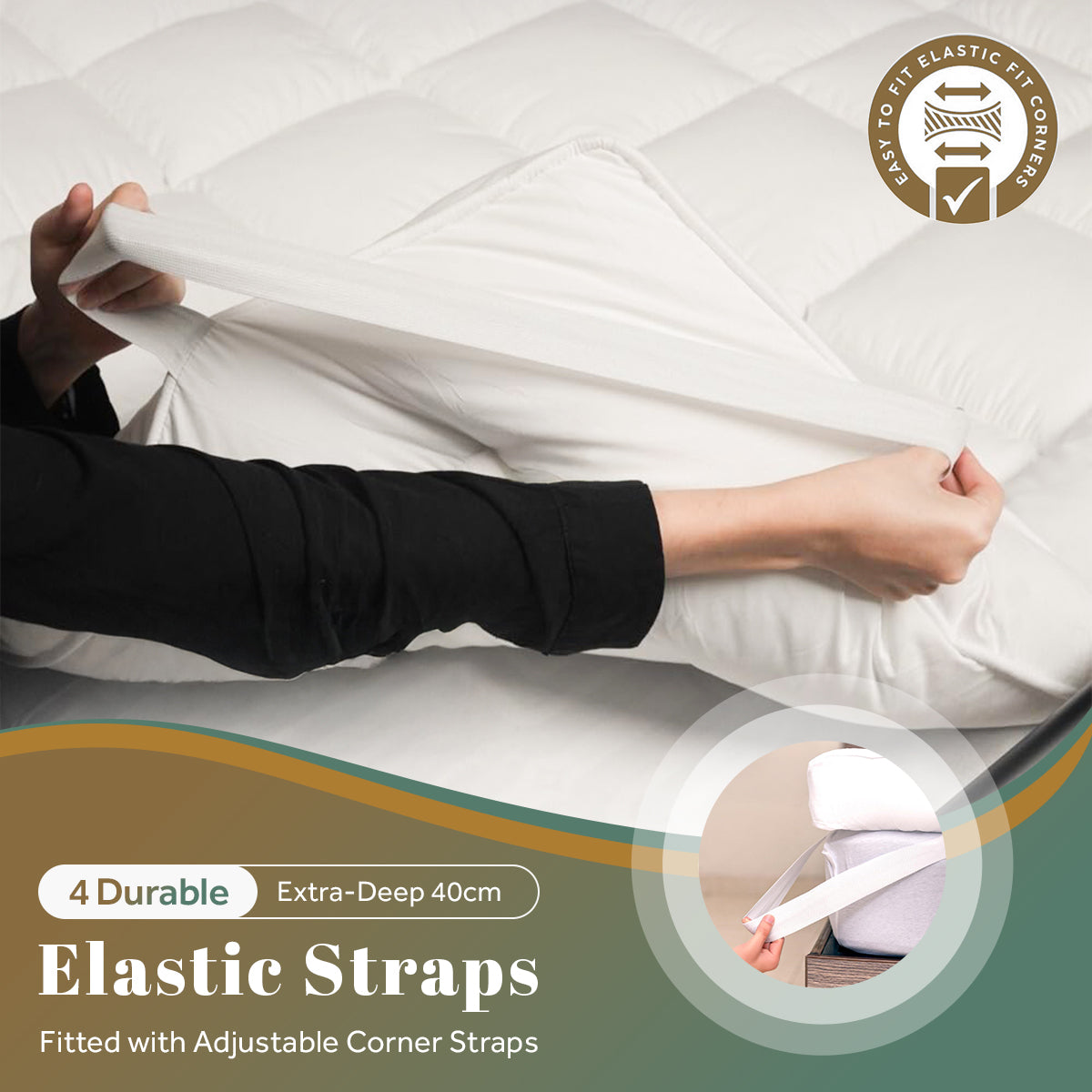 Soft Microfibre Mattress Topper | 10CM Thick