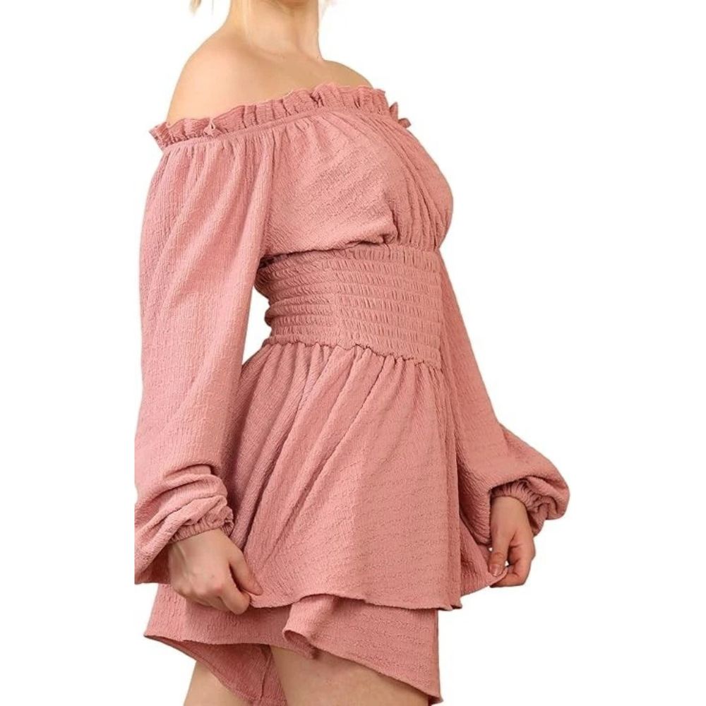 Ruffle Layered Off Shoulder Boat Neck Party Dress | 3 Colours