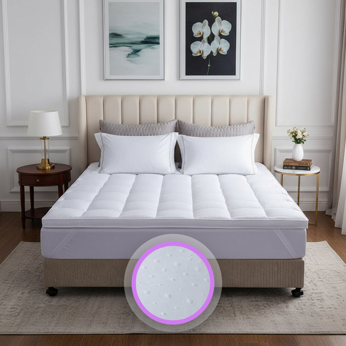 3D Bubble 5CM Microfibre Mattress Topper