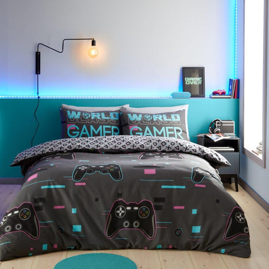 World Class Gamer Reversible Duvet Cover Set