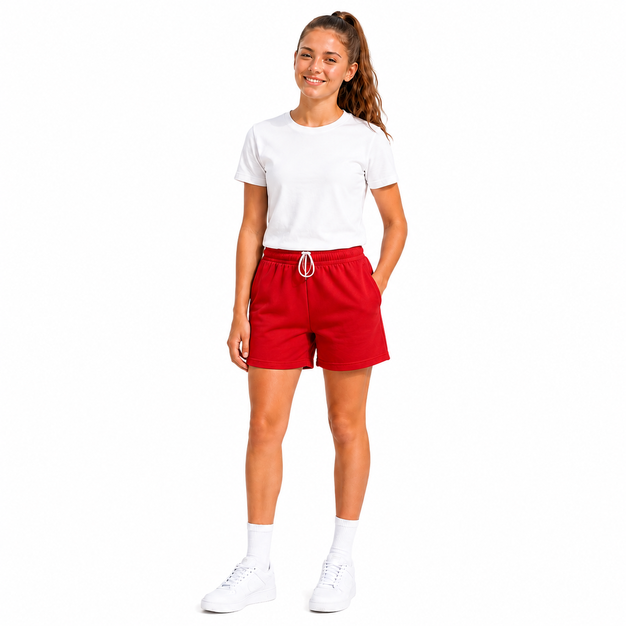 Girls PE Plain Sports Shorts | 5 Colours
