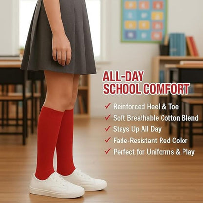 Kids Knee High School Socks | 5 Colours