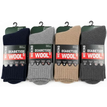 Men’s Merino Wool Diabetic Socks | Size 6 - 11