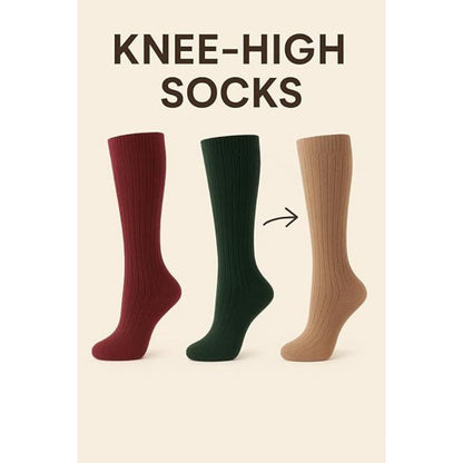 Women’s Wool Blend Knee High Socks | Size 4 - 8