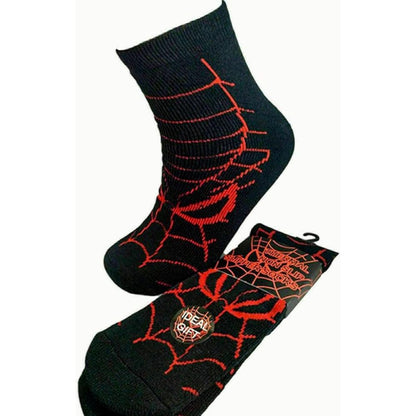Boys Spider Web Thermal Grip Socks