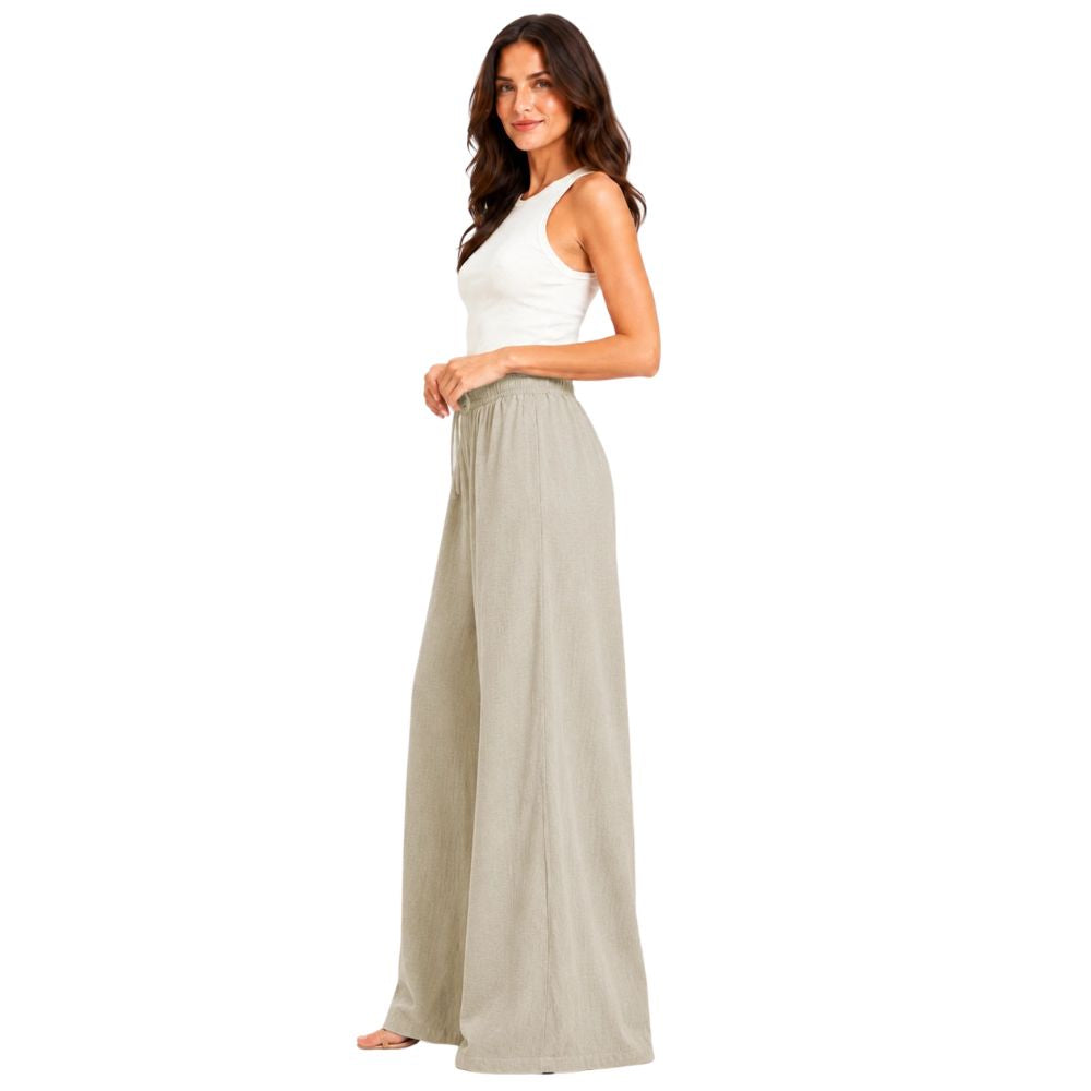 Linen Palazzo Trousers | 4 Colours
