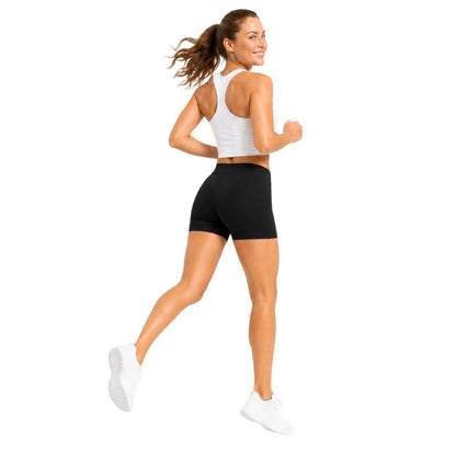 Black Casual Cotton Shorts