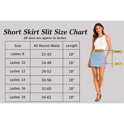Jersey Mini Slit Skirt | 3 Colours