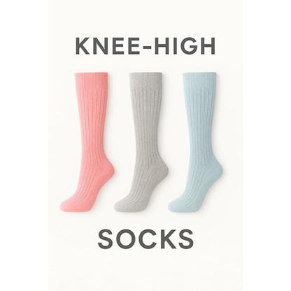 Women’s Wool Blend Knee High Socks | Size 4 - 8