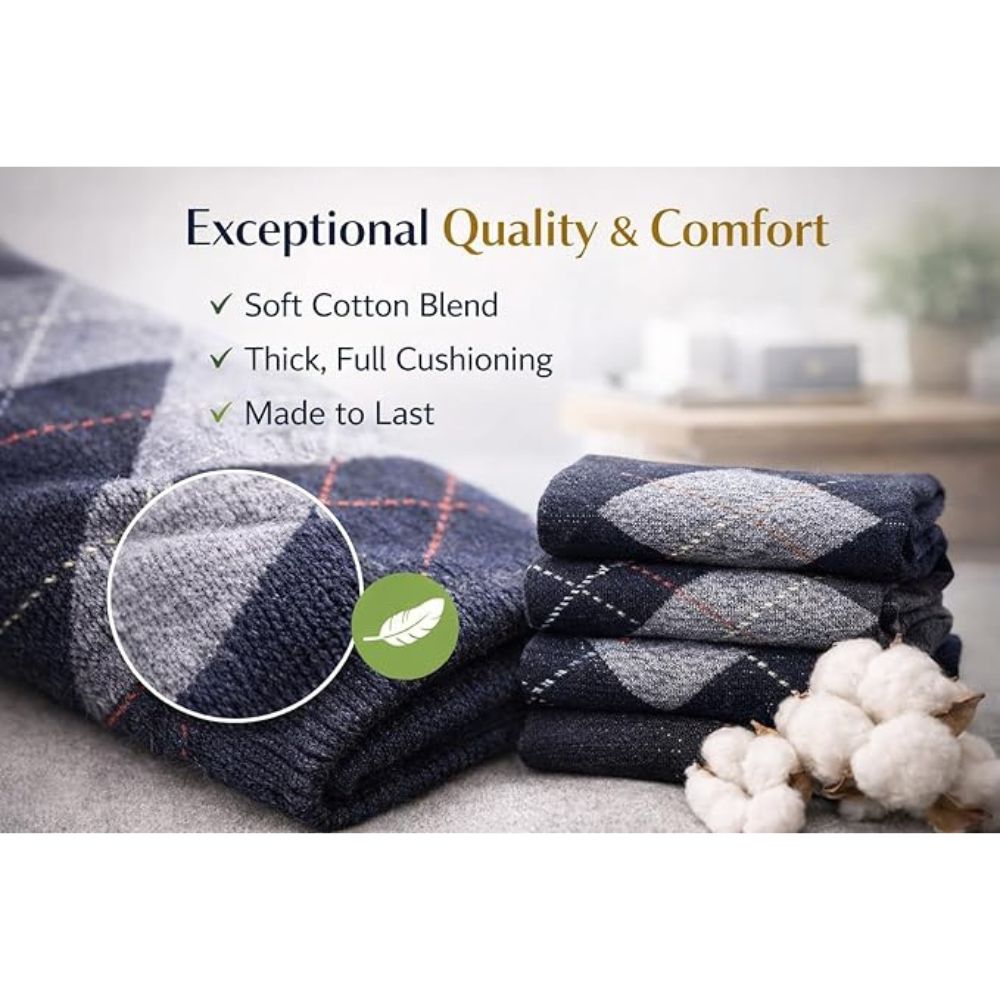 Argyle Men’s Diabetic Socks | Size 6 - 11