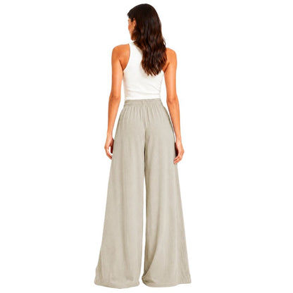 Linen Wide Leg Palazzo Trousers | 4 Colours