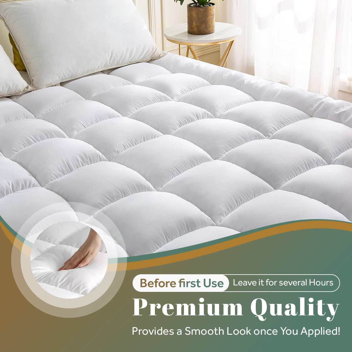 Soft Microfibre Mattress Topper | 10CM Thick