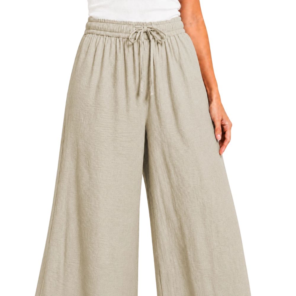 Linen Palazzo Trousers | 4 Colours