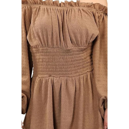 Ruffle Layered Off Shoulder Boat Neck Party Dress | 3 Colours