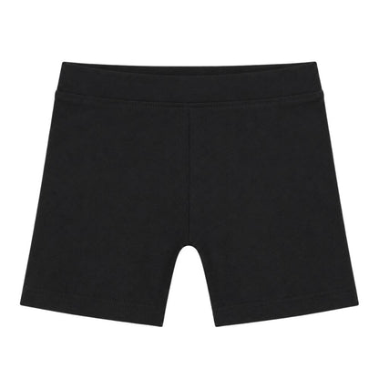 Black Casual Cotton Shorts