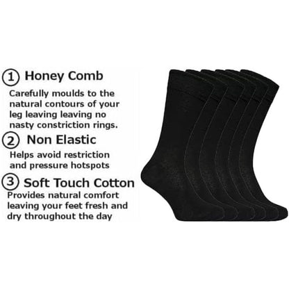 Men’s Non-Elastic Thermal Socks |  Size 6 - 11