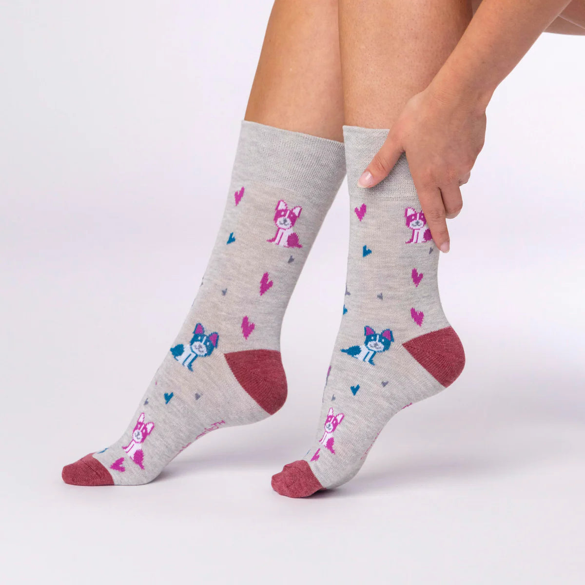 Women Animal Lover Gentle Grip Cotton Rich Socks
