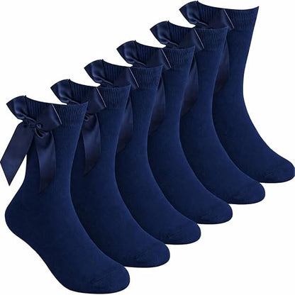 Girls Ankle Socks with Bow | 5 Colours