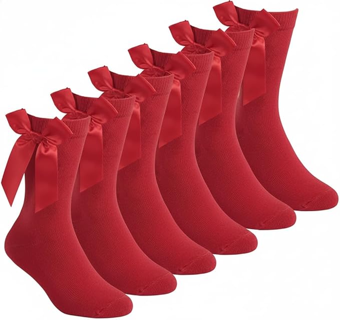 Girls Ankle Socks with Bow | 5 Colours