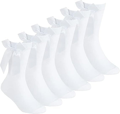 Girls Ankle Socks with Bow | 5 Colours