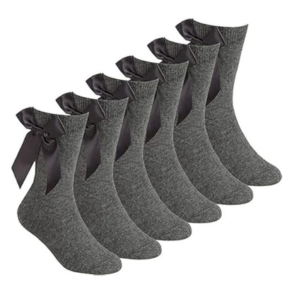 Girls Ankle Socks with Bow | 5 Colours