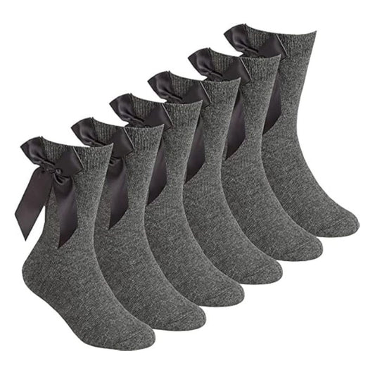 Girls Ankle Socks with Bow | 5 Colours