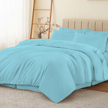 180TC Percale Poly Cotton Duvet Cover Sets | 14 Colours