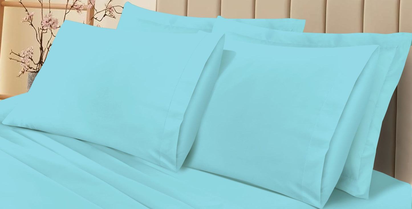 180TC Percale Poly Cotton Pillow Cases | Pack of 4 | 14 Colours