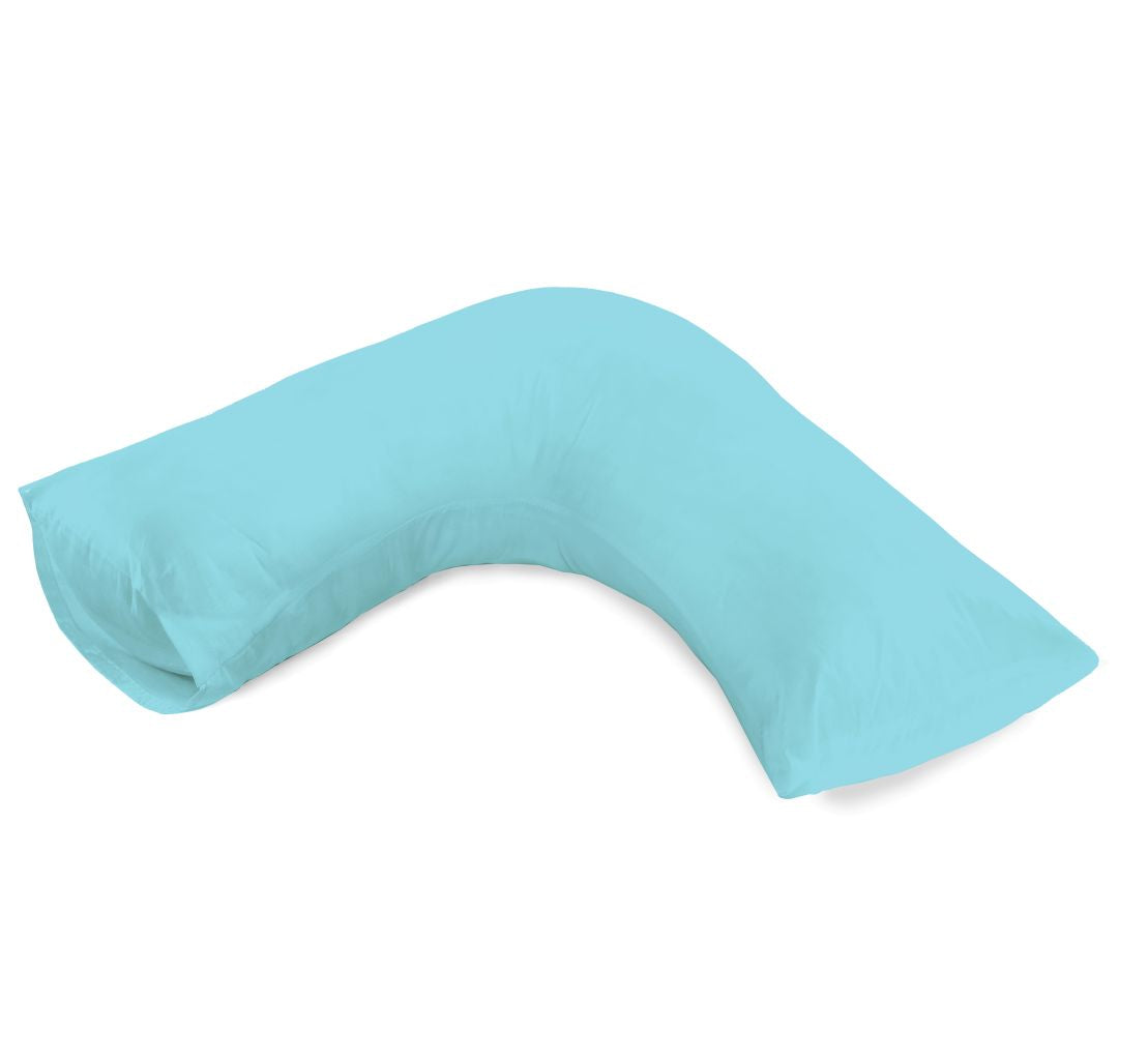 180TC Percale Poly Cotton V Shaped Pillow Cases | Pack of 2 | 14 Colours