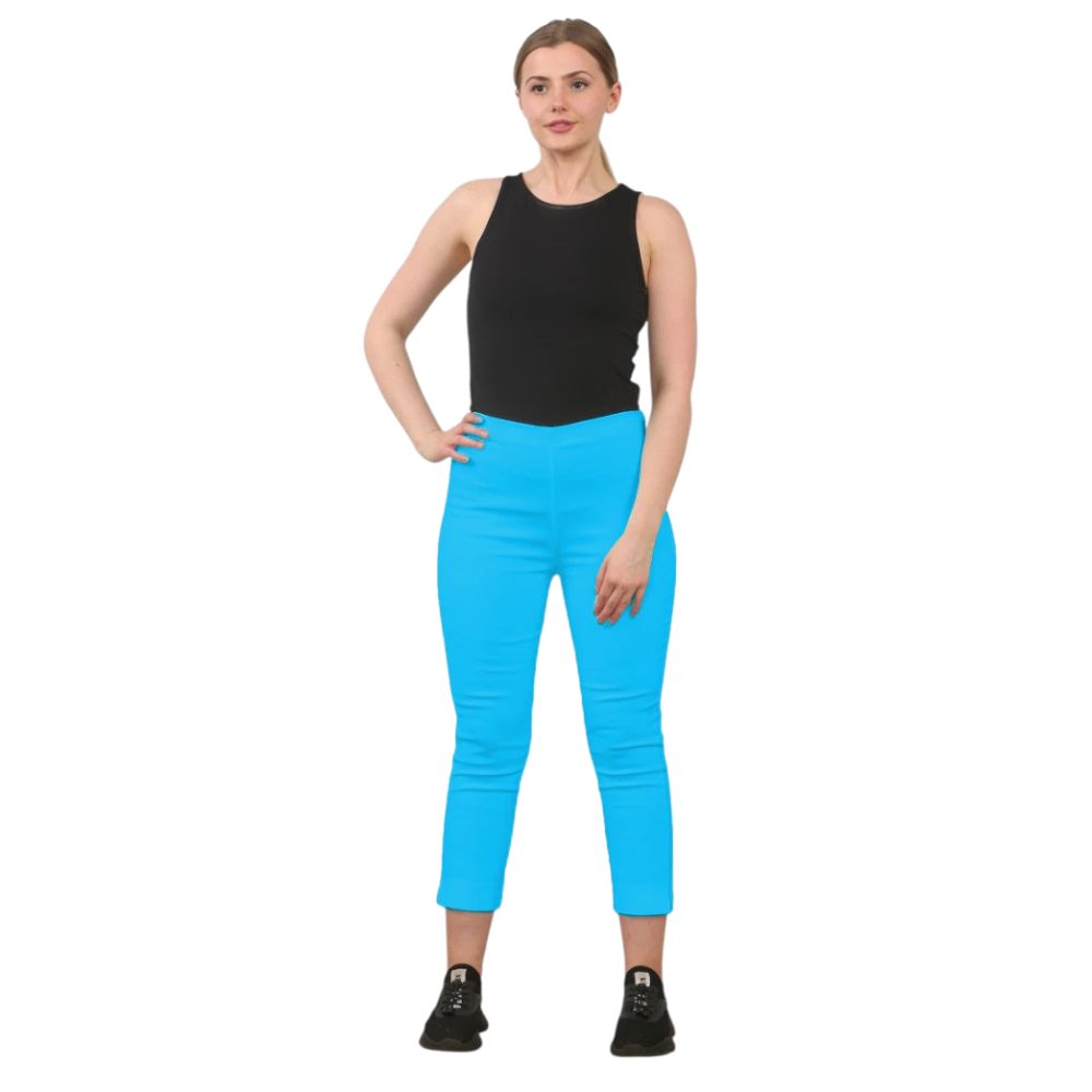3/4 Stretch Capri Trousers | 13 Colours