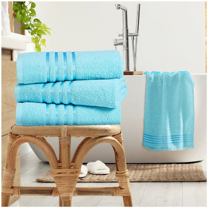 100% Egyptian Cotton Estrella Stripe Towels | 9 Colours | 500 GSM