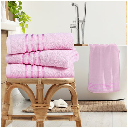 100% Egyptian Cotton Estrella Stripe Towels | 9 Colours | 500 GSM