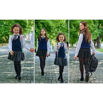Girls School Cotton Tights | 5 Colours