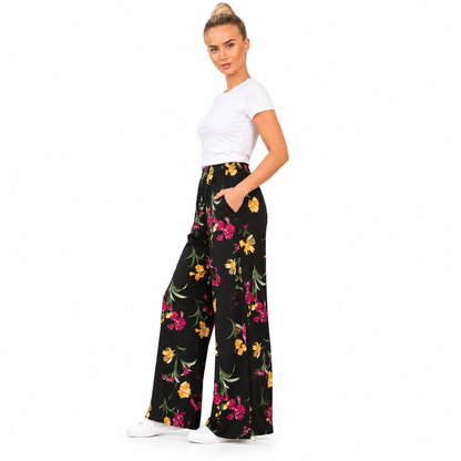 Floral Printed Palazzo Trousers | 3 Colours