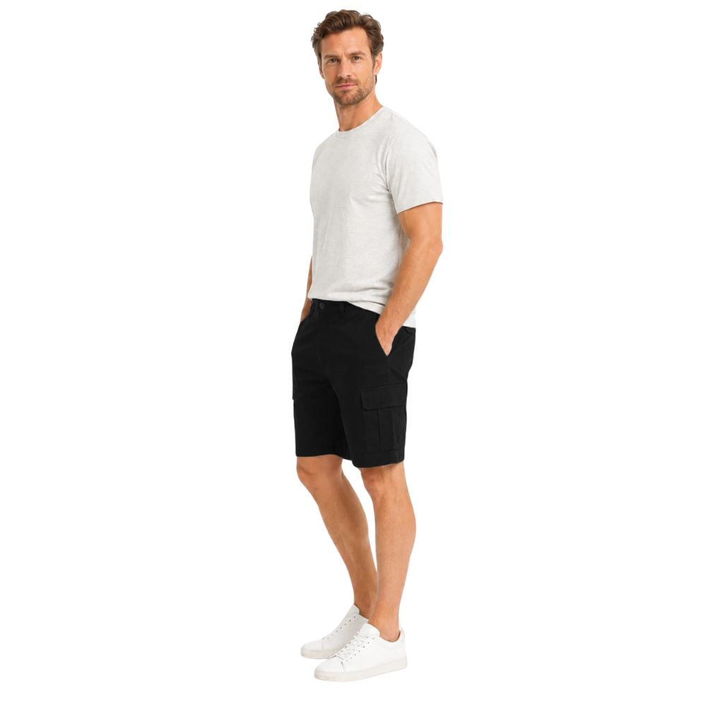 Casual Cargo Shorts | Black & Navy