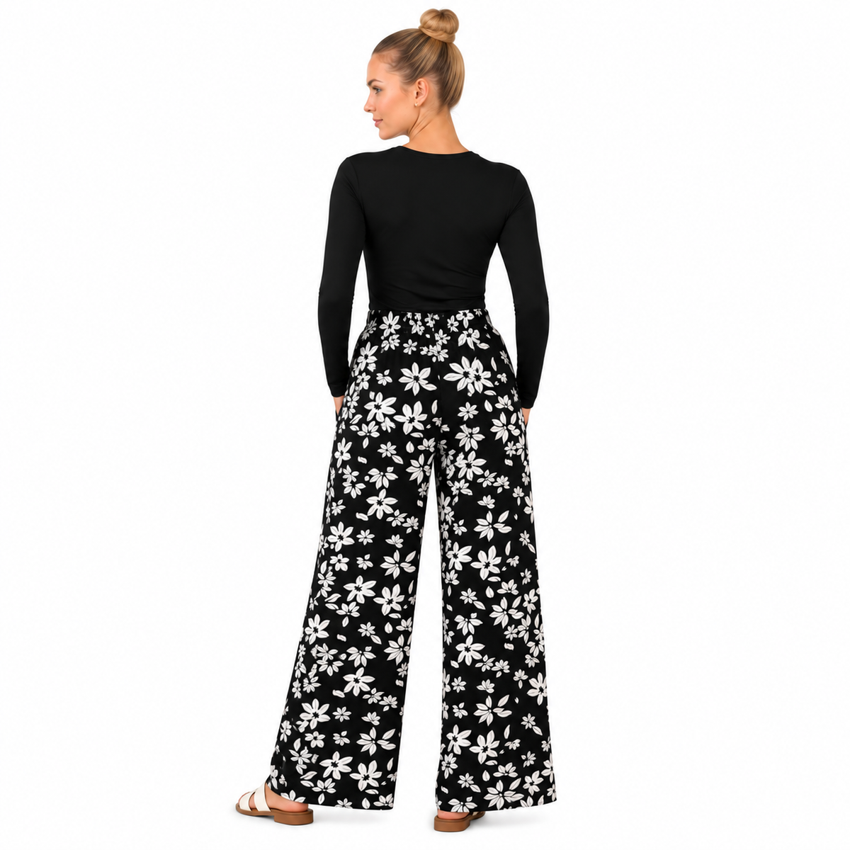 Lilly Printed Palazzo Trousers | 2 Colours