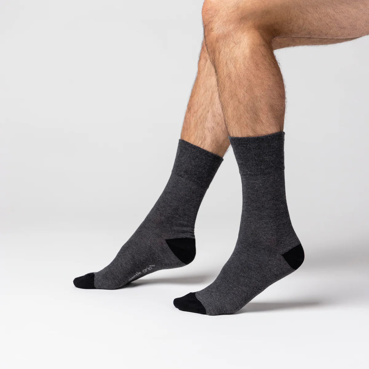 Men’s Black Mix Apex Gentle Grip Cotton Rich Socks