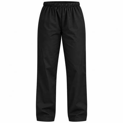 Black Men's Medical Scrub Trousers
