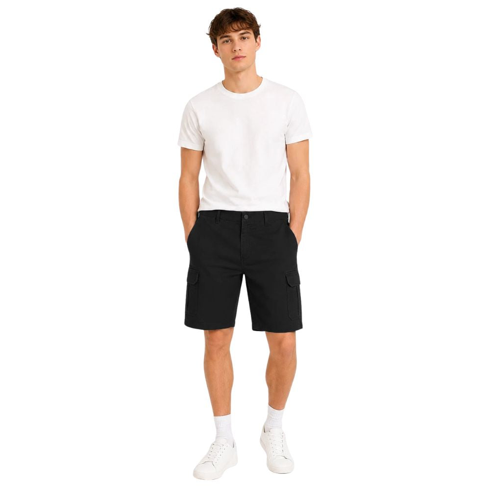 Casual Cargo Shorts | Black & Navy