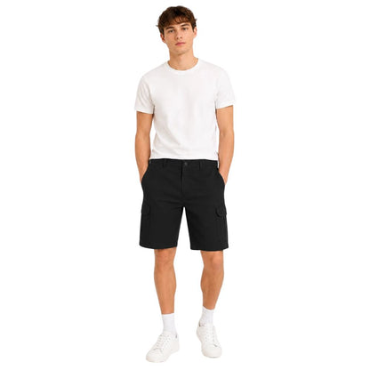 Casual Cargo Shorts | Black & Navy