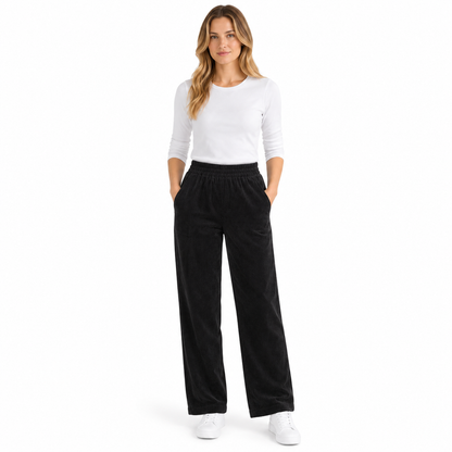 Ribbed Corduroy Pull-On Trousers | 6 Colours