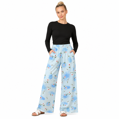 Daisy Printed Palazzo Trousers | 2 Colours