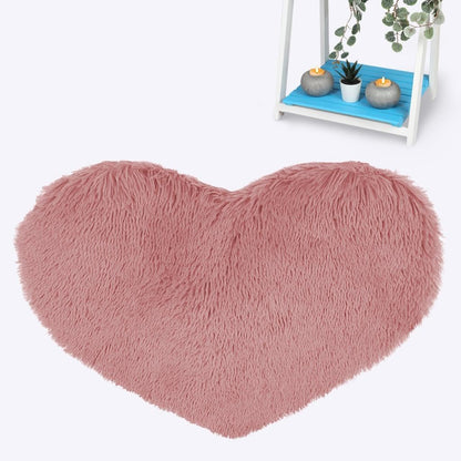 Heart Fluffy Shaggy Rug (65 × 65 cm) | 11 Colours