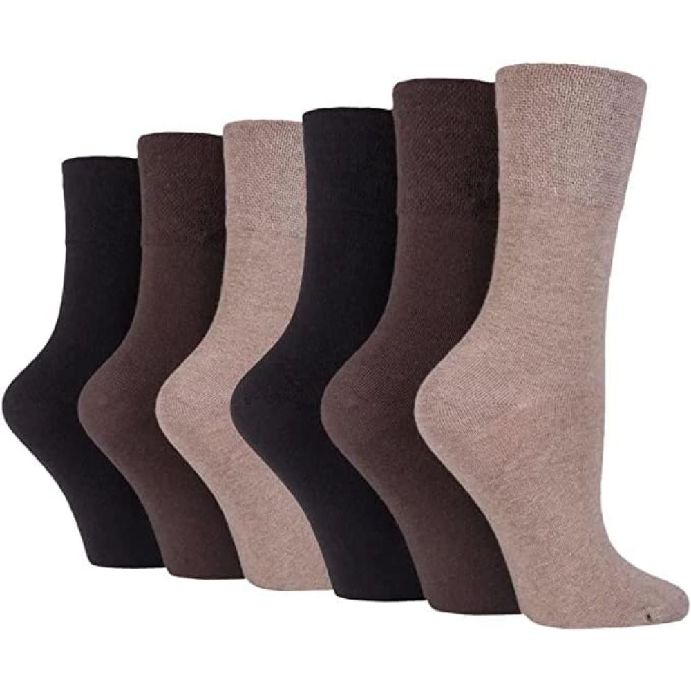 Brown Men’s Diabetic Socks | Size 6 - 11