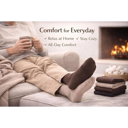 Brown Men’s Diabetic Socks | Size 6 - 11