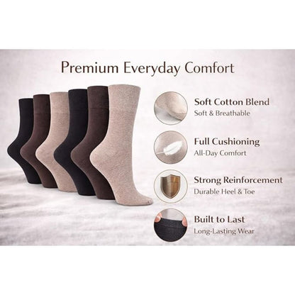 Brown Men’s Diabetic Socks | Size 6 - 11