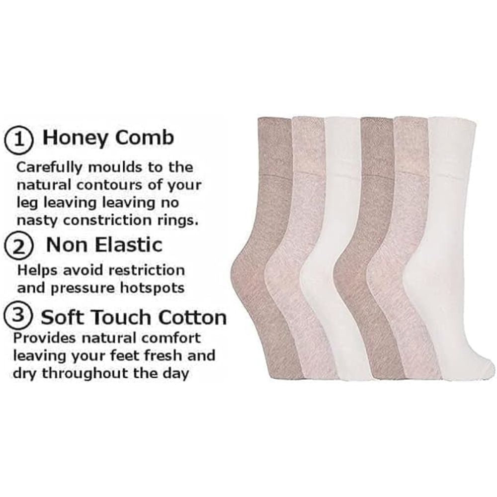 Brown Men’s Diabetic Socks | Size 6 - 11