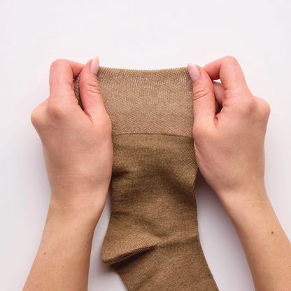 Men’s Brown Mix Gentle Grip Cotton Rich Socks
