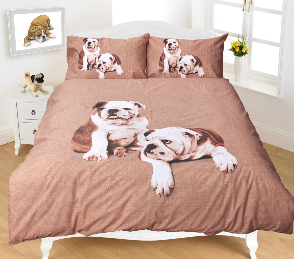 Bull Dog  3D Duvet Cover Set